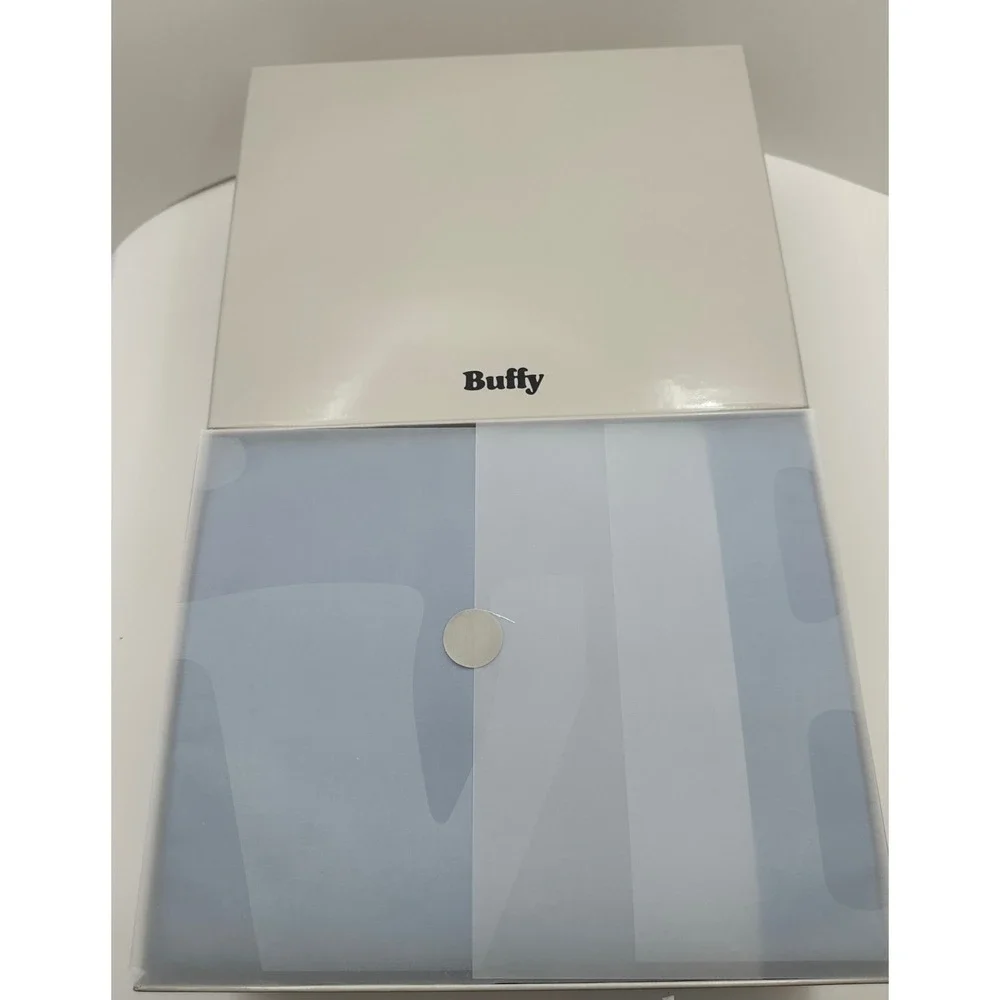 NWT Buffy Eucalyptus Sheet Set Full Fitted 2 Pillowcases Light Blue Bedding *See